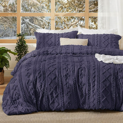 ELARION - BOHO DELUXE TUFTED DECORATIVE COMFORTER SET