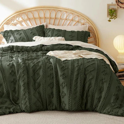 ELARION - BOHO DELUXE TUFTED DECORATIVE COMFORTER SET