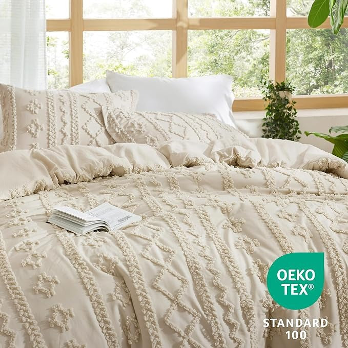 ELARION - BOHO DELUXE TUFTED DECORATIVE COMFORTER SET