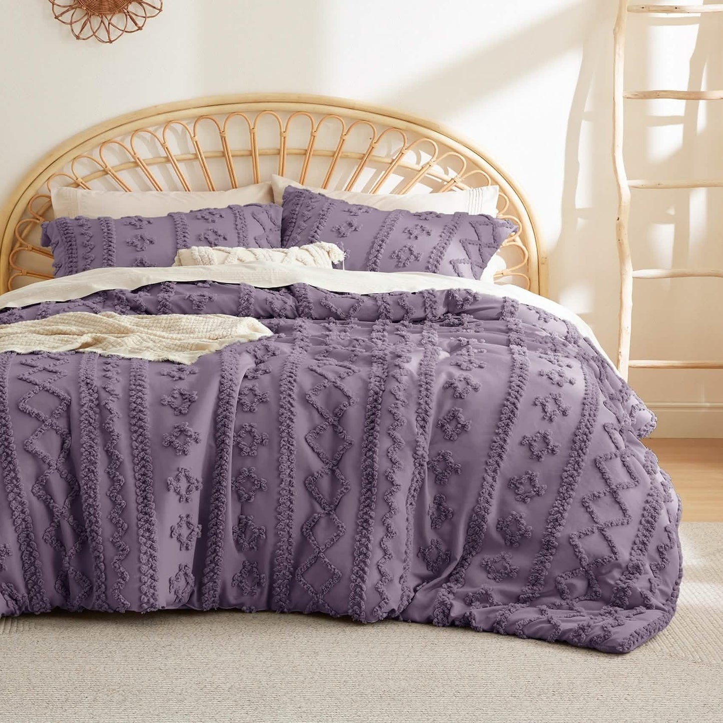 ELARION - BOHO DELUXE TUFTED DECORATIVE COMFORTER SET