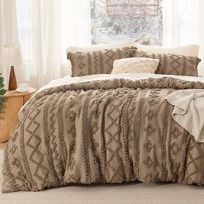 ELARION - BOHO DELUXE TUFTED DECORATIVE COMFORTER SET