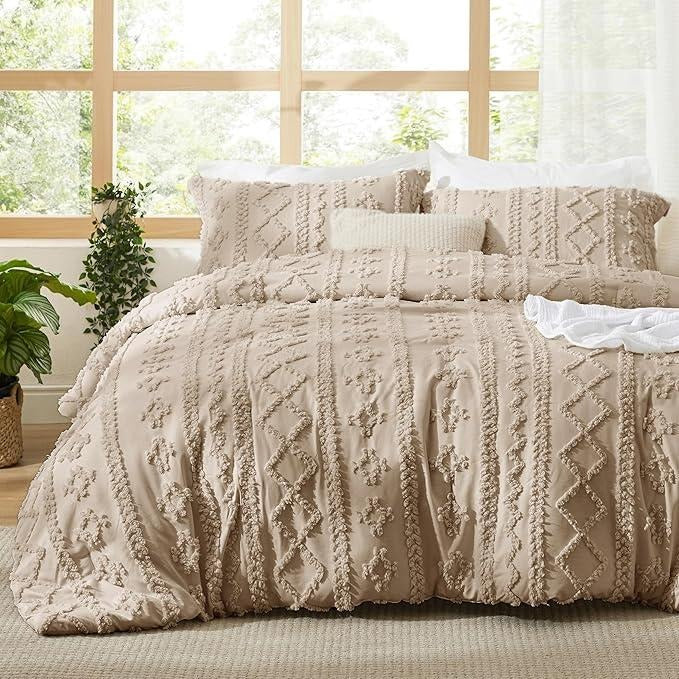 ELARION - BOHO DELUXE TUFTED DECORATIVE COMFORTER SET